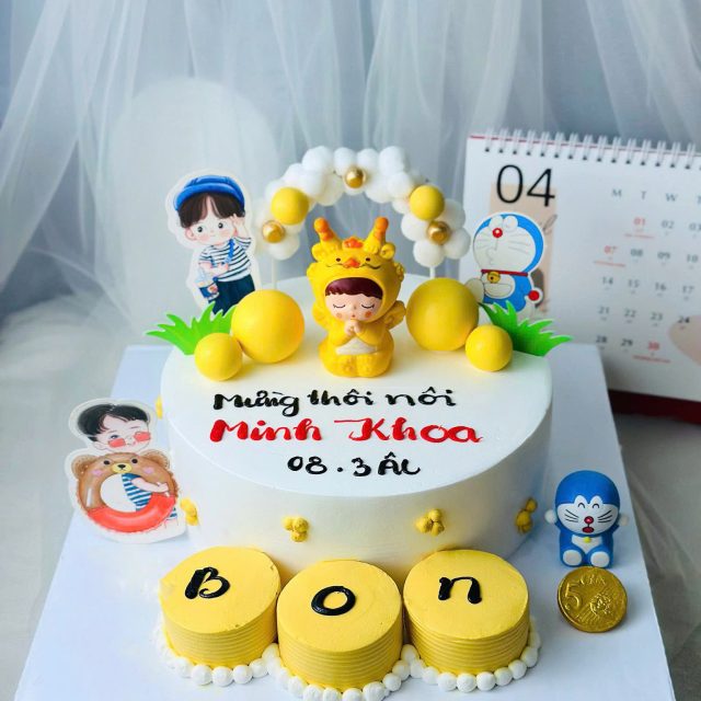 BT21  Bánh sinh nhật - thôi nôi bé trai