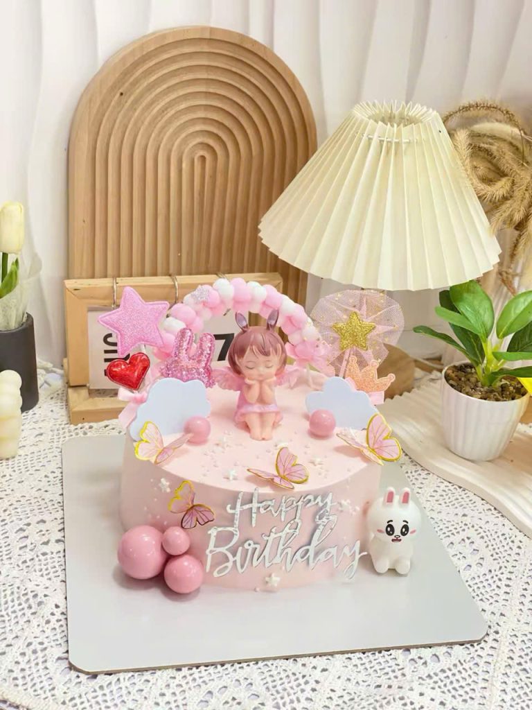 BT007 - Bánh sinh nhật - thôi nôi bé gái